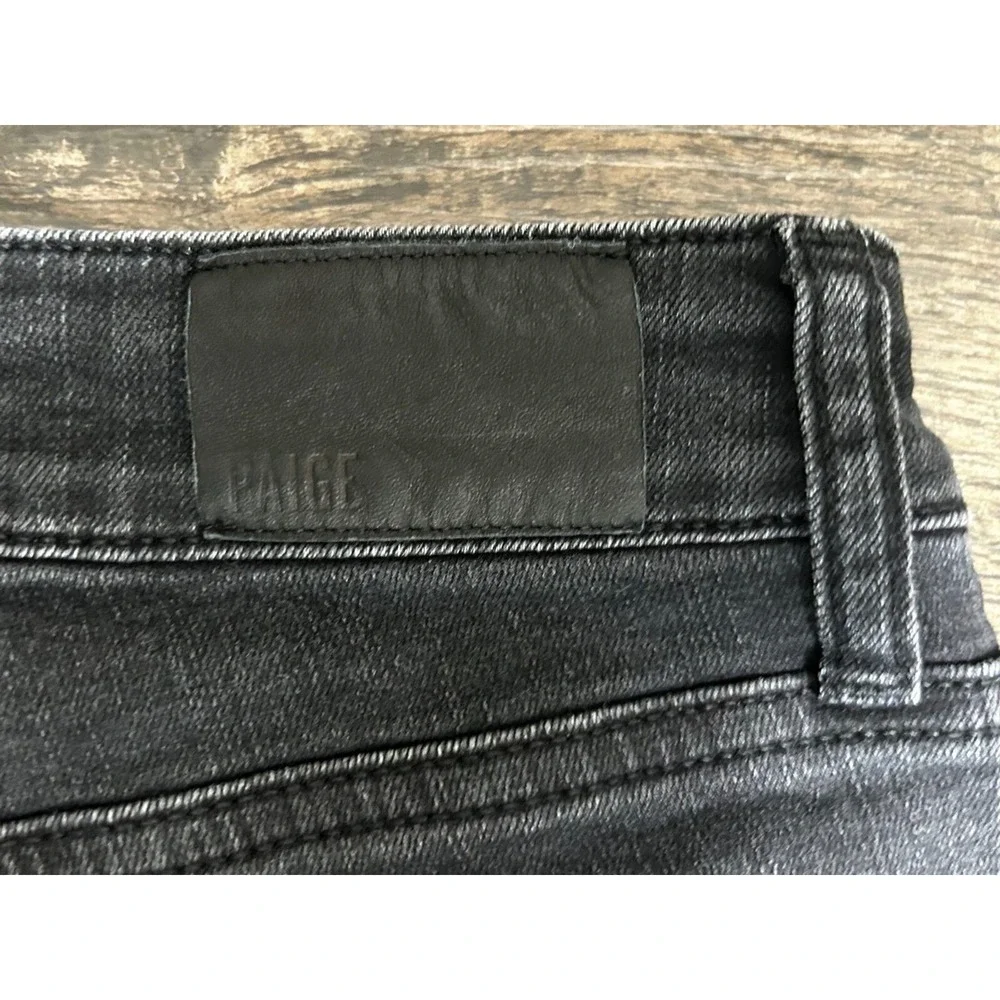 Paige Jeans Womens‎ 28 Black Denim Hoxton Ankle Five Pocket Dark Wash DNM-F60